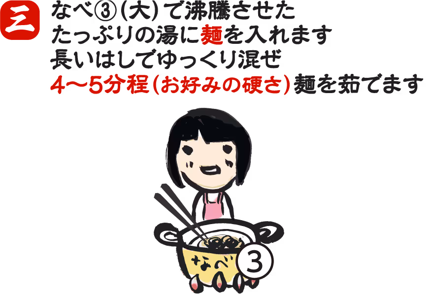 お土産ラーメンの調理法 手順5:トッピングを盛り付ける